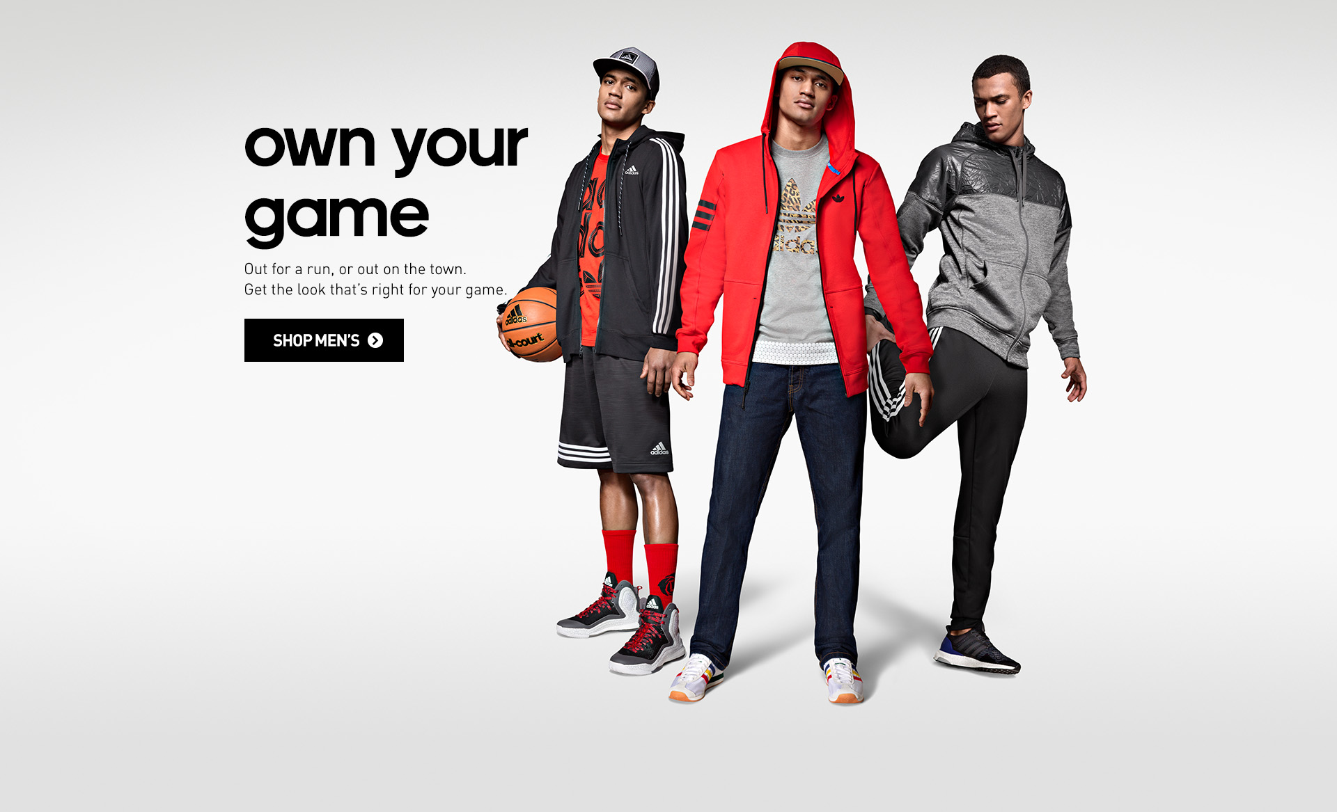 Реклама мужской спортивной одежды